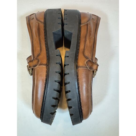 Size 40 Pikolinos Aviles Brown Loafers Chunky - Picture 8 of 12